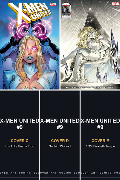 X-Men United #9 cover collage — Covers C, D & E art coming soon
