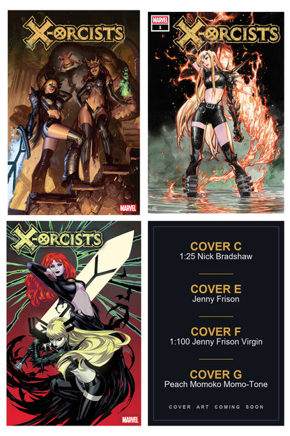 X-Orcists #1 cover collage — Covers C, E, F & G art coming soon