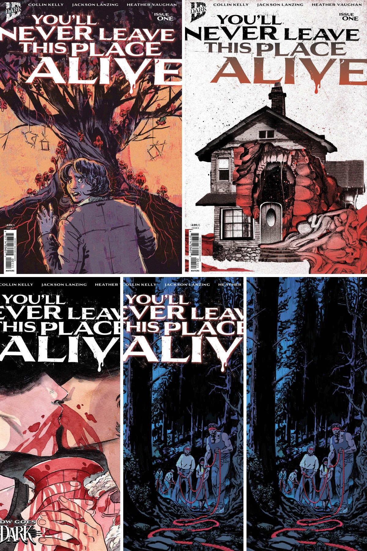 You'll Never Leave This Place Alive #1 cover collage