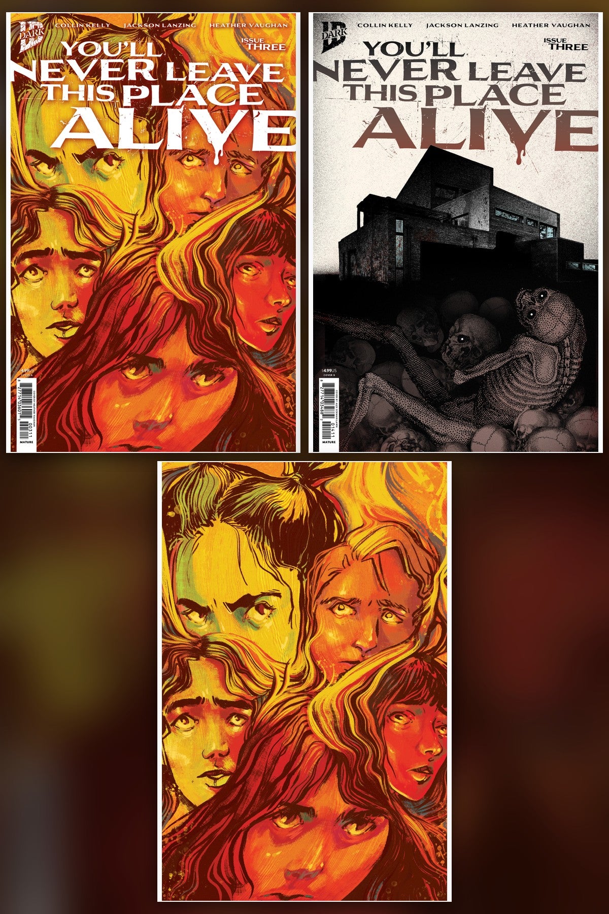 You'll Never Leave This Place Alive #3 cover collage