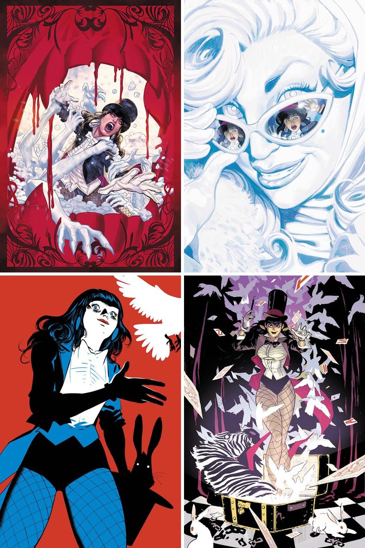 Zatanna 2026 #7 cover collage