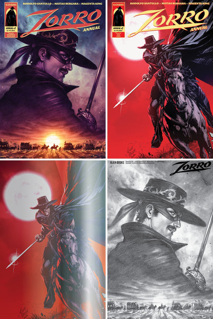 Zorro Annual #1 cover collage