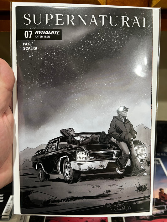 Supernatural #7 Cover G 1 in 10 David Cousens Line Art Variant