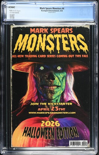 Comic book cover of 'Mark Spears Monsters #4 Cover E CGC 9.8'