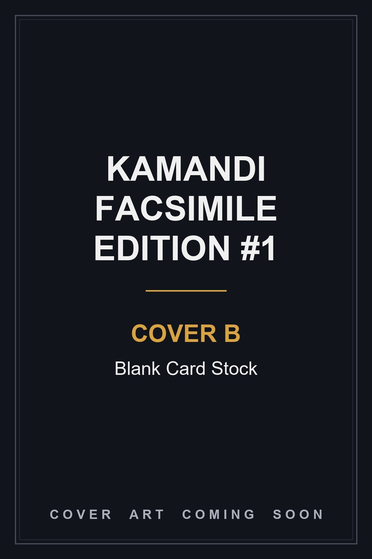 Kamandi Facsimile Edition #1 Cover B Blank Card Stock - cover art coming soon