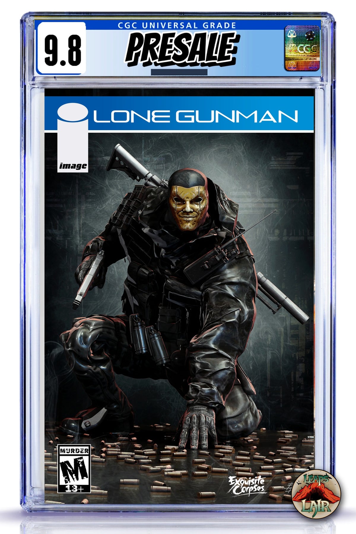Exquisite Corpses Lone Gunman #1 Bjorn Barends Call of Duty homage LeapsLair Exclusive - CGC 9.8 graded copy presale