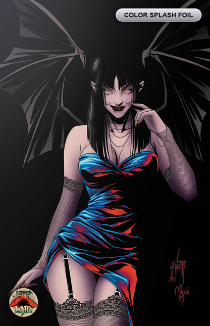 Lilith Blood & Burlesque #1 Jordan Noir Color Splash LeapsLair Exclusive virgin foil cover LTD 250