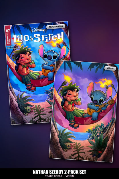 Lilo & Stitch #7 Nathan Szerdy Exclusive 2-Pack Set - trade dress and virgin covers