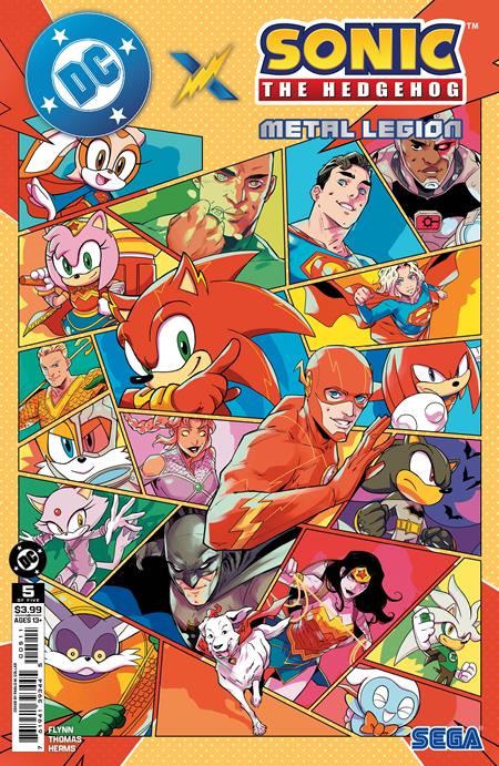 DC x Sonic the Hedgehog: Metal Legion #5 Cover A Pablo M. Collar