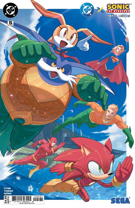 DC x Sonic the Hedgehog: Metal Legion #5 Cover B Min Ho Kim Card Stock Variant