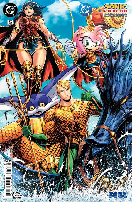 DC x Sonic the Hedgehog: Metal Legion #5 Cover C Serg Acuna Card Stock Variant