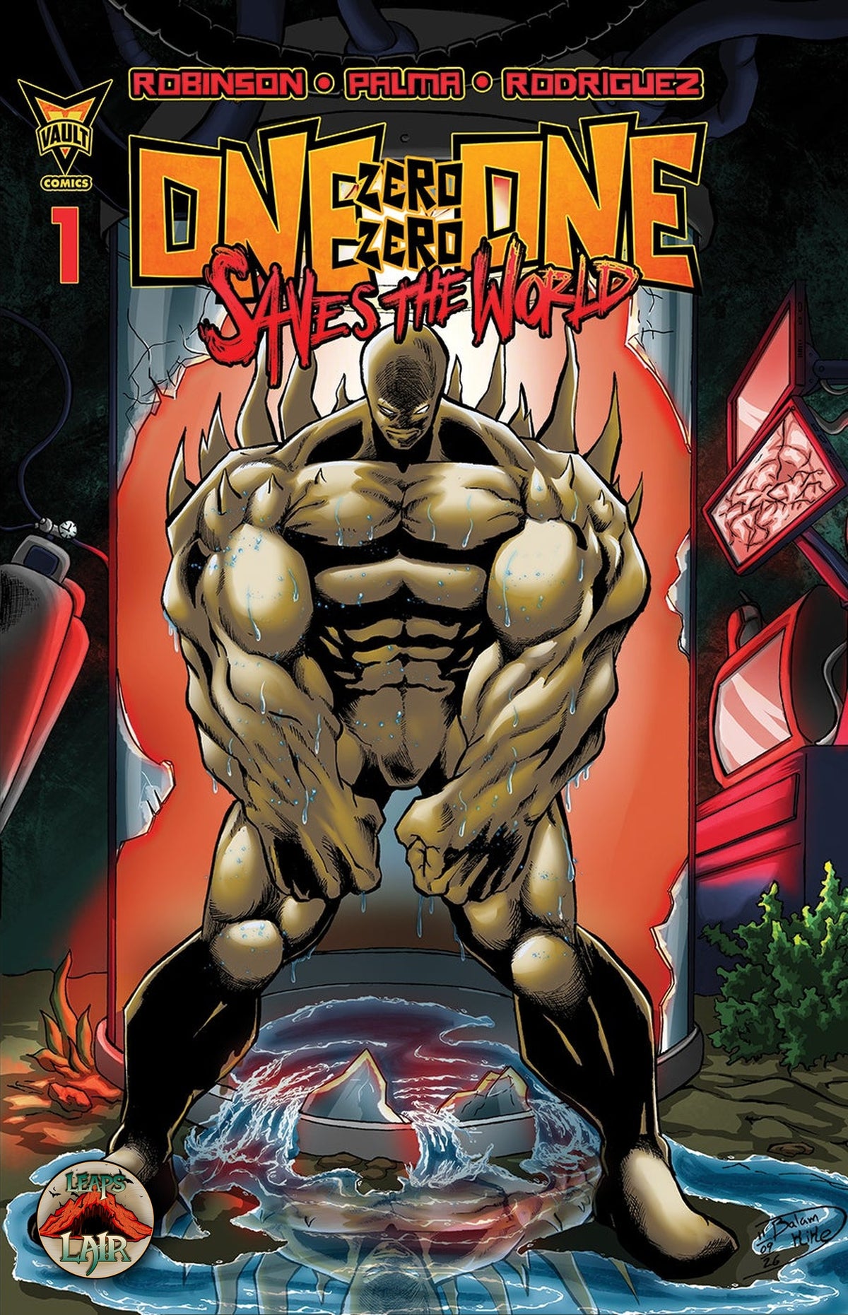 One Zero Zero One Saves the World #1 Cover Q Ariel Estrada LeapsLair Exclusive LTD 200