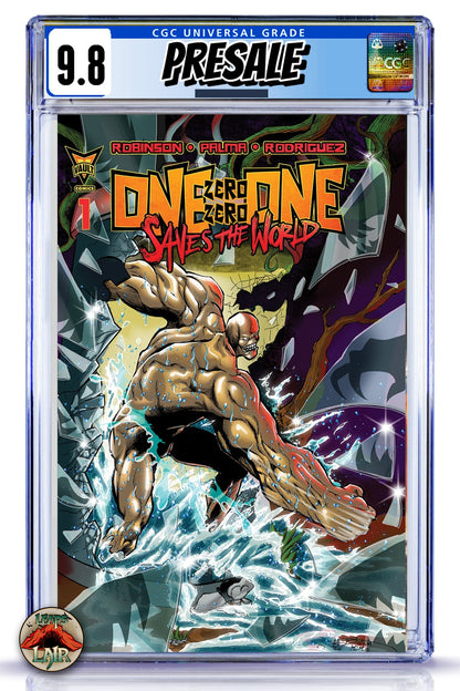 One Zero Zero One Saves the World #1 Cover R Ariel Estrada LeapsLair Exclusive - CGC 9.8 graded copy presale