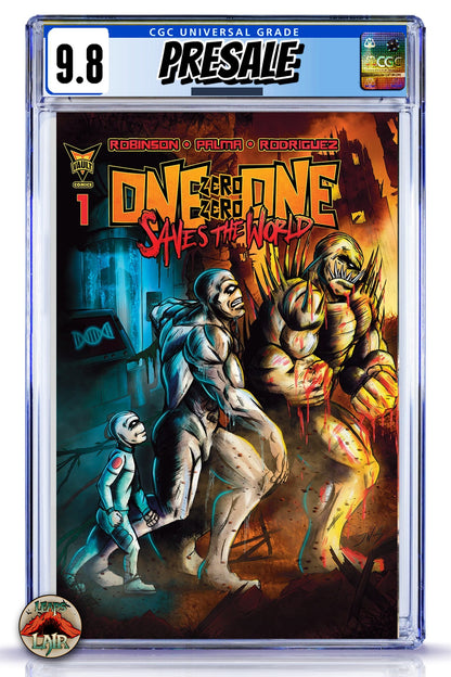 One Zero Zero One Saves the World #1 Cover S Jordan Wadley LeapsLair Exclusive - CGC 9.8 graded copy presale