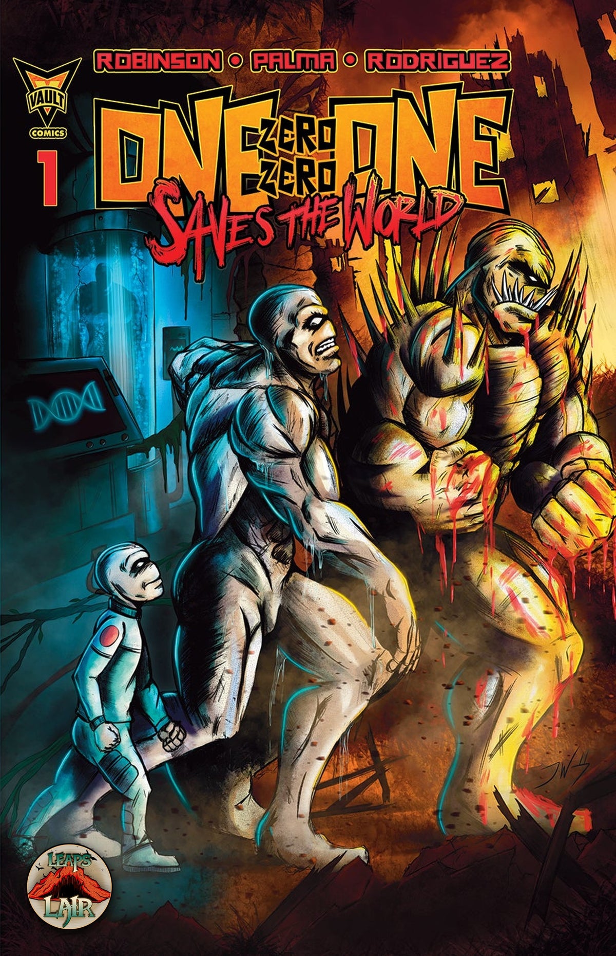 One Zero Zero One Saves the World #1 Cover S Jordan Wadley LeapsLair Exclusive LTD 200