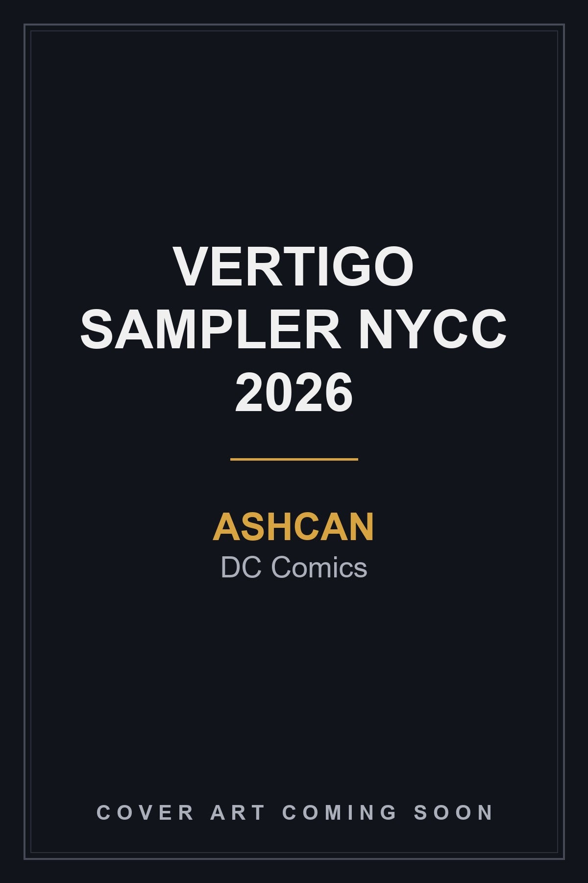 Vertigo Sampler NYCC 2026 Ashcan
