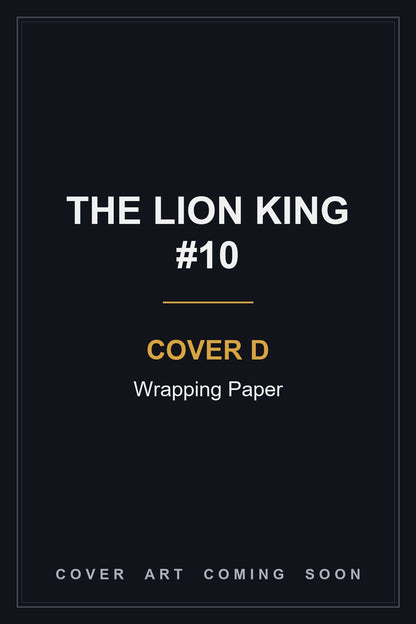 The Lion King #10 Cover D Wrapping Paper - cover art coming soon