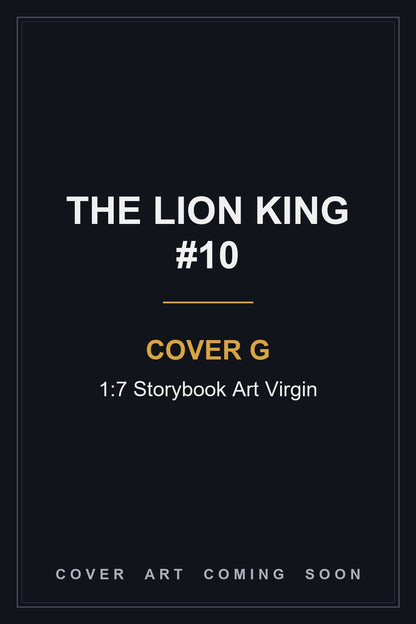 The Lion King #10 Cover G 1:7 Storybook Art Virgin - cover art coming soon