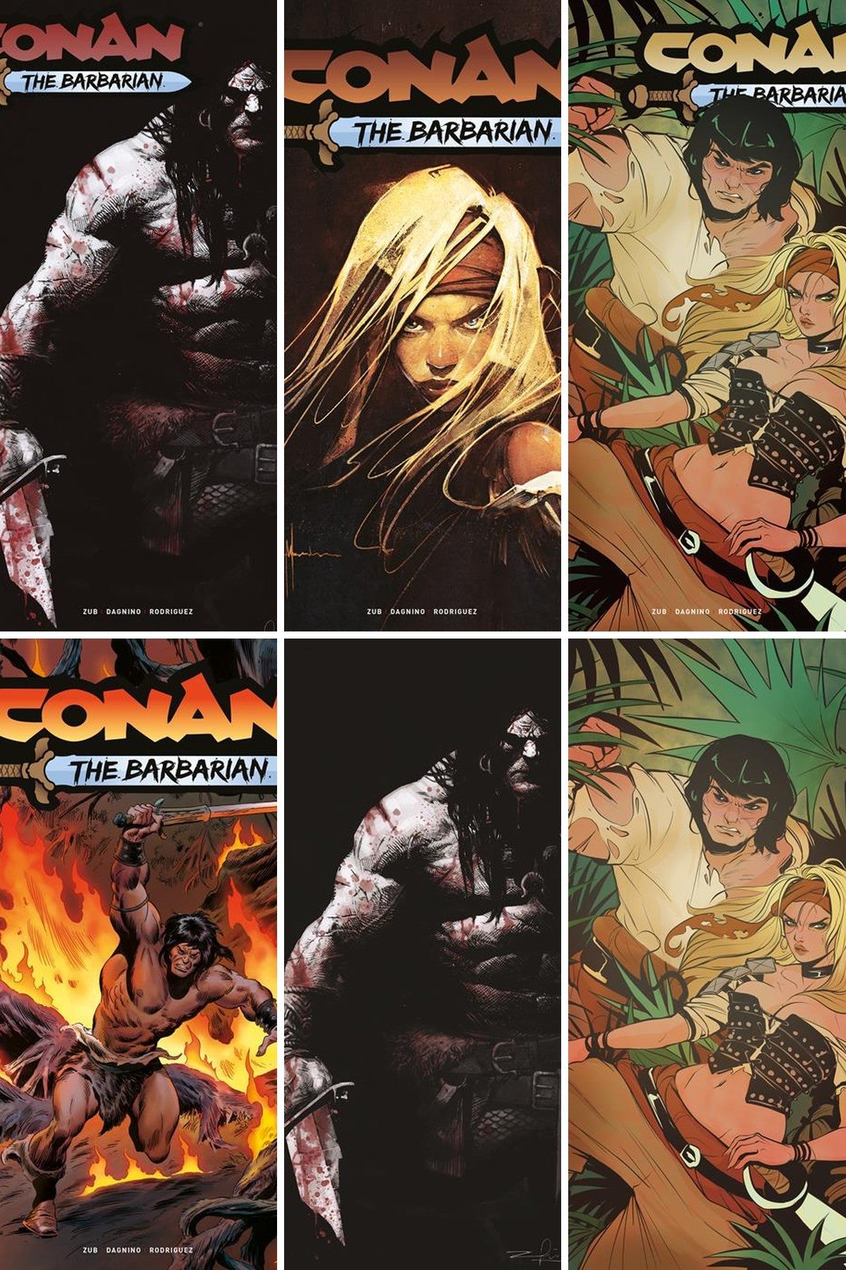 Conan the Barbarian #35 all covers