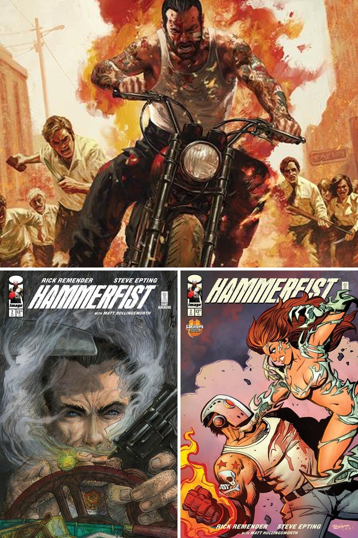 Hammerfist #2 all covers