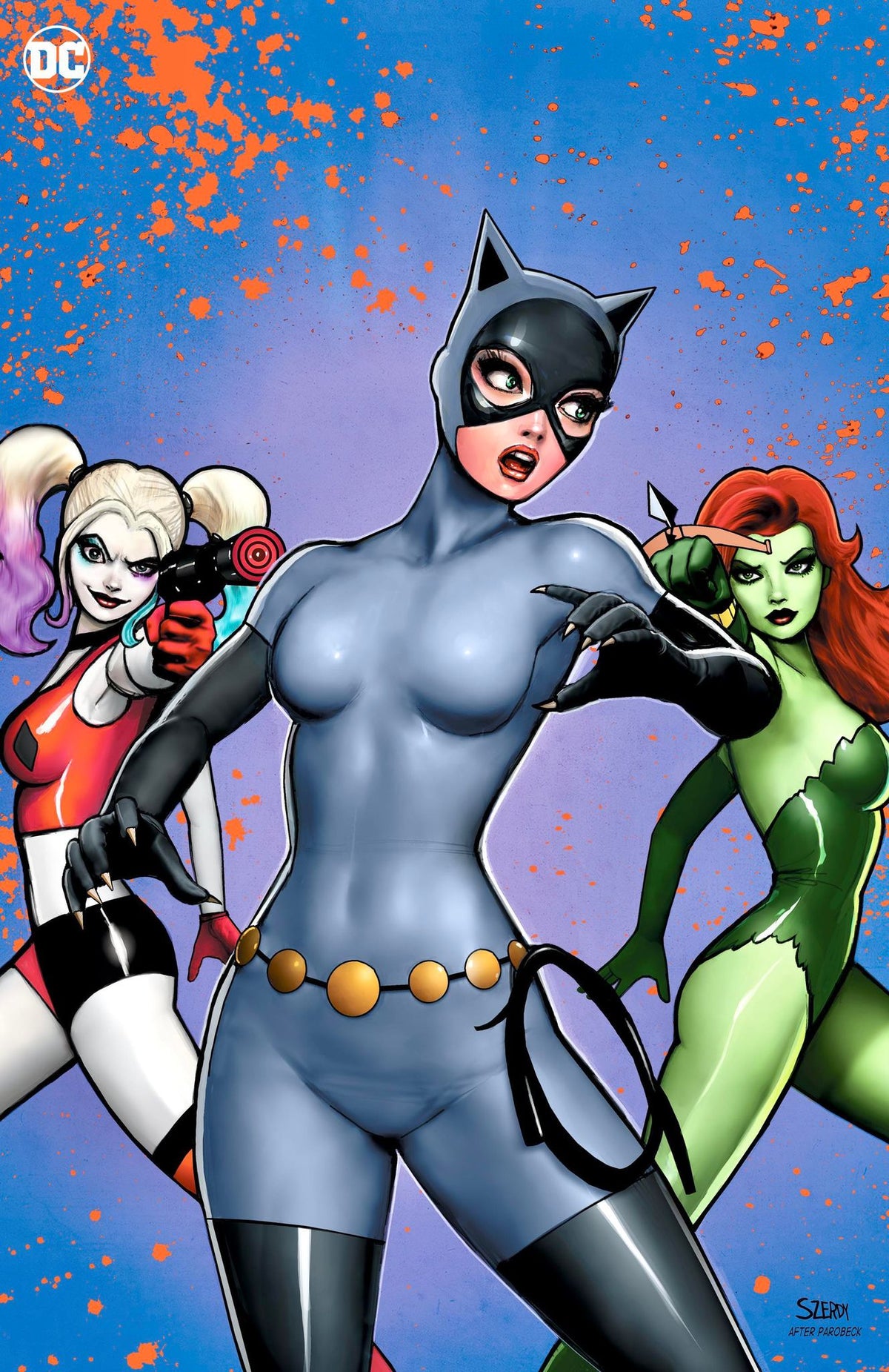 Gotham City Sirens #1 Nathan Szerdy Exclusive Bloody Virgin Variant
