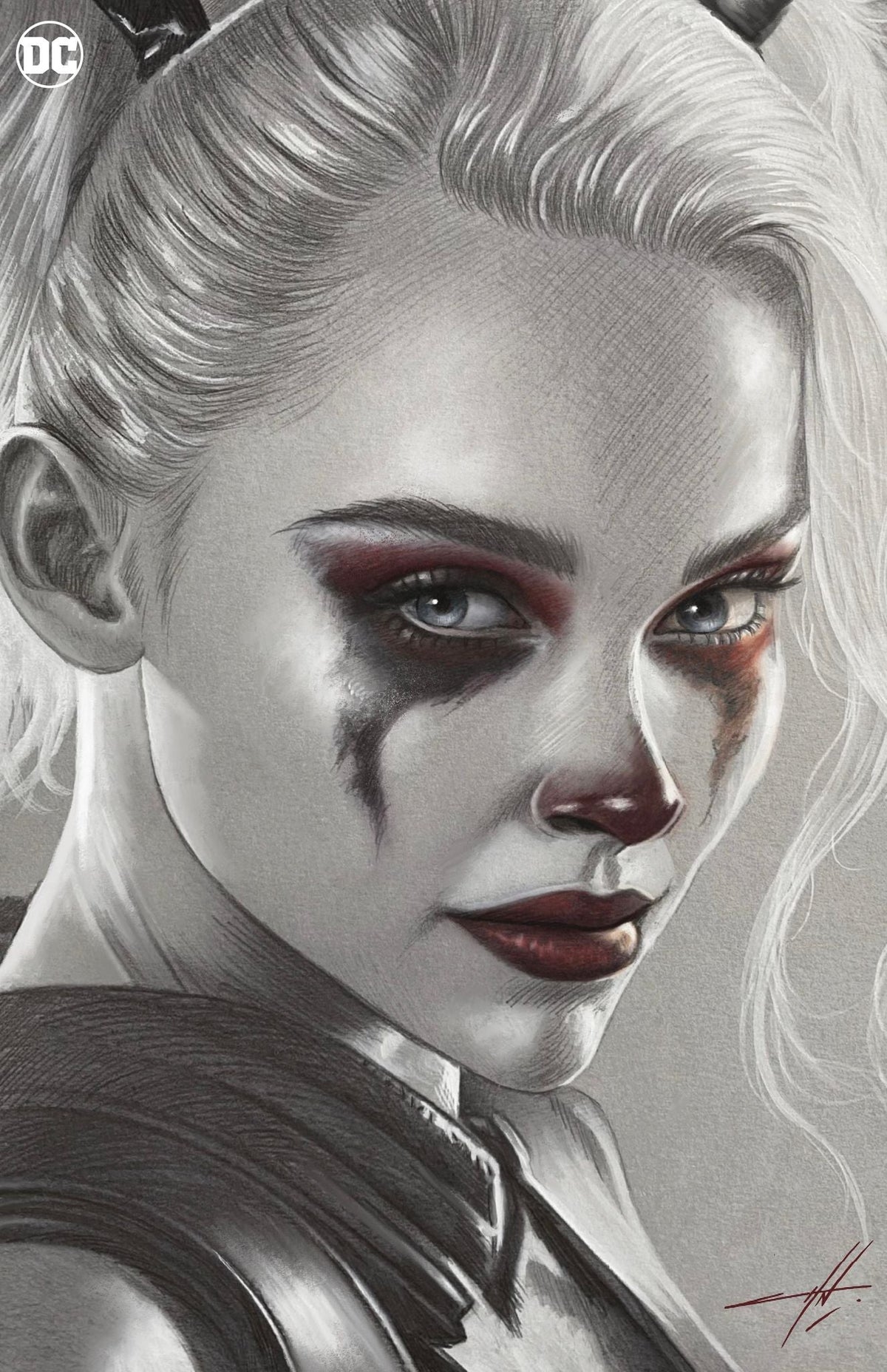 Harley Quinn #41 Carla Cohen Exclusive Grayscale Virgin Variant