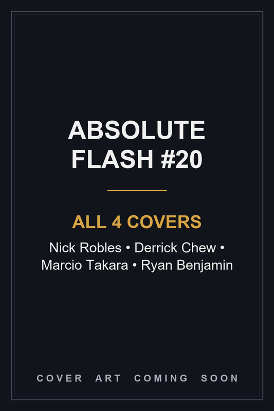 Absolute Flash #20 — all 4 covers — cover art coming soon
