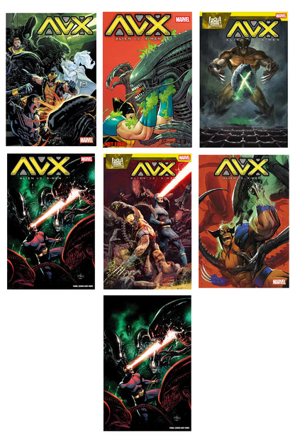 Alien vs. X-Men #1 cover collage