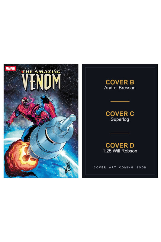 The Amazing Venom #2 cover collage — Covers B, C & D art coming soon