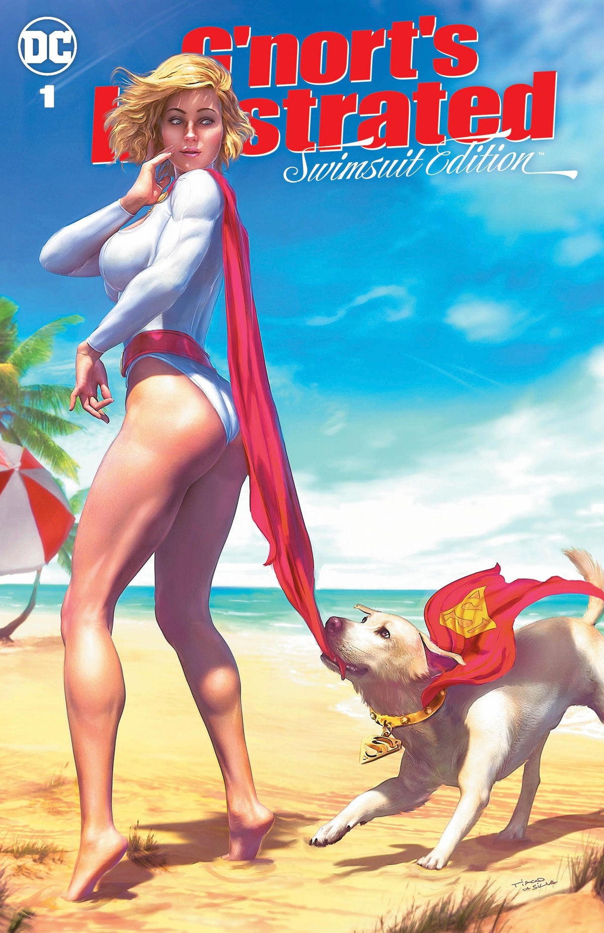 G'nort's Illustrated Swimsuit Edition #1 Tiago Da Silva Coppertone exclusive trade dress variant cover