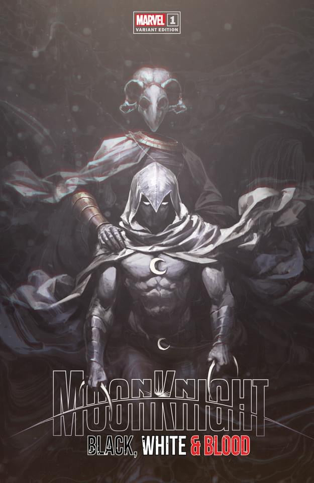 Moon Knight Black White and Blood #1 Skan exclusive trade dress variant cover