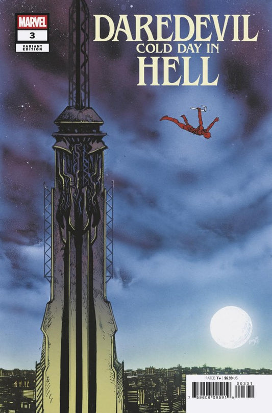 DAREDEVIL: COLD DAY IN HELL #3 DANIEL WARREN JOHNSON VARIANT PRESALE 8/6