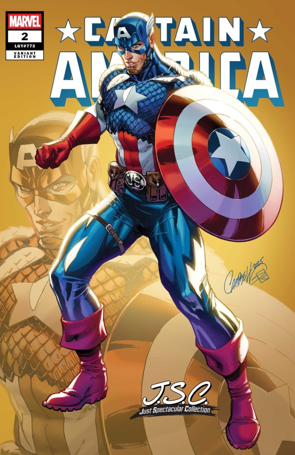 CAPTAIN AMERICA #2 J. SCOTT CAMPBELL JUST SPECTACULAR COLLECTION VARIANT PRESALE 8/6