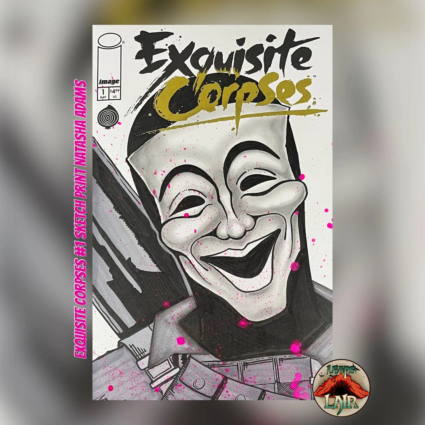 EXQUISITE CORPSES - LONE GUNMAN SKETCH PRINT - NATASHA ADAMS