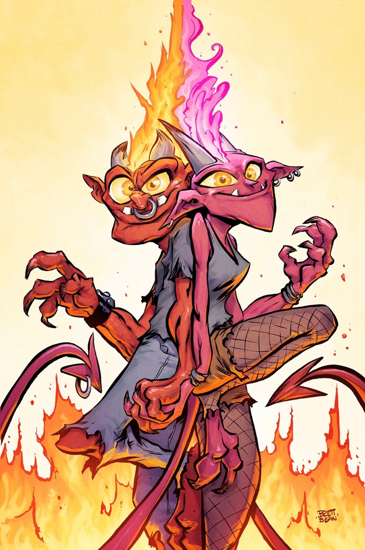 Lucky Devils #1 - Brett Bean Convention Exclusive Virgin Foil cover
