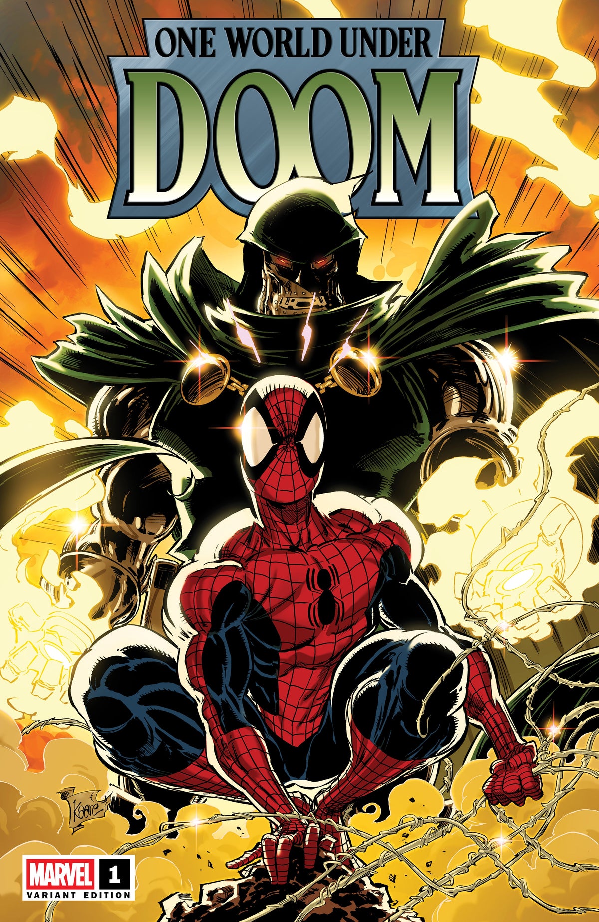 One World Under Doom #1 - Kaare Andrews Exclusive cover 1