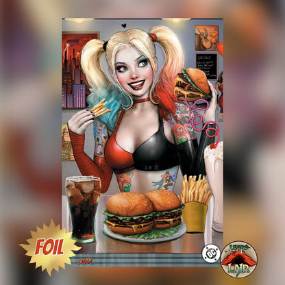 Harley Quinn #45 Nathan Szerdy Exclusive Diner Tattoo Foil Virgin Variant