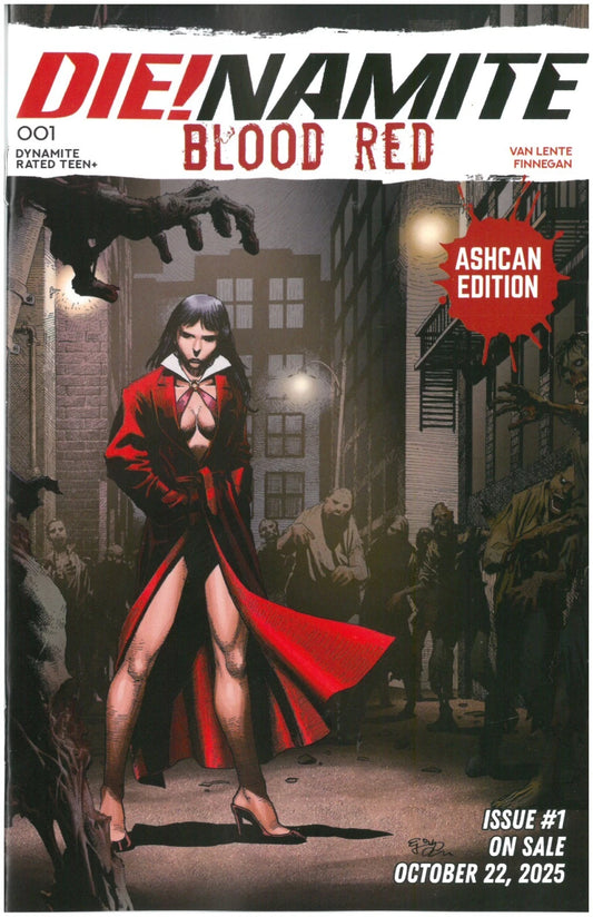 DIE!NAMITE BLOOD RED #1 ASHCAN PROMO 1 PER STORE PRESALE 10/08