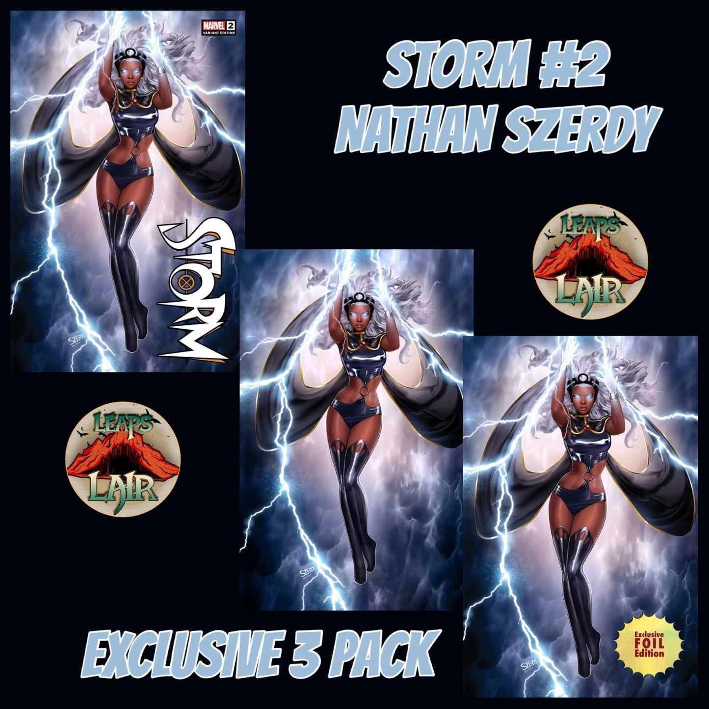 Storm #2 Nathan Szerdy Trade Virgin & Foil Exclusive 3-Pack