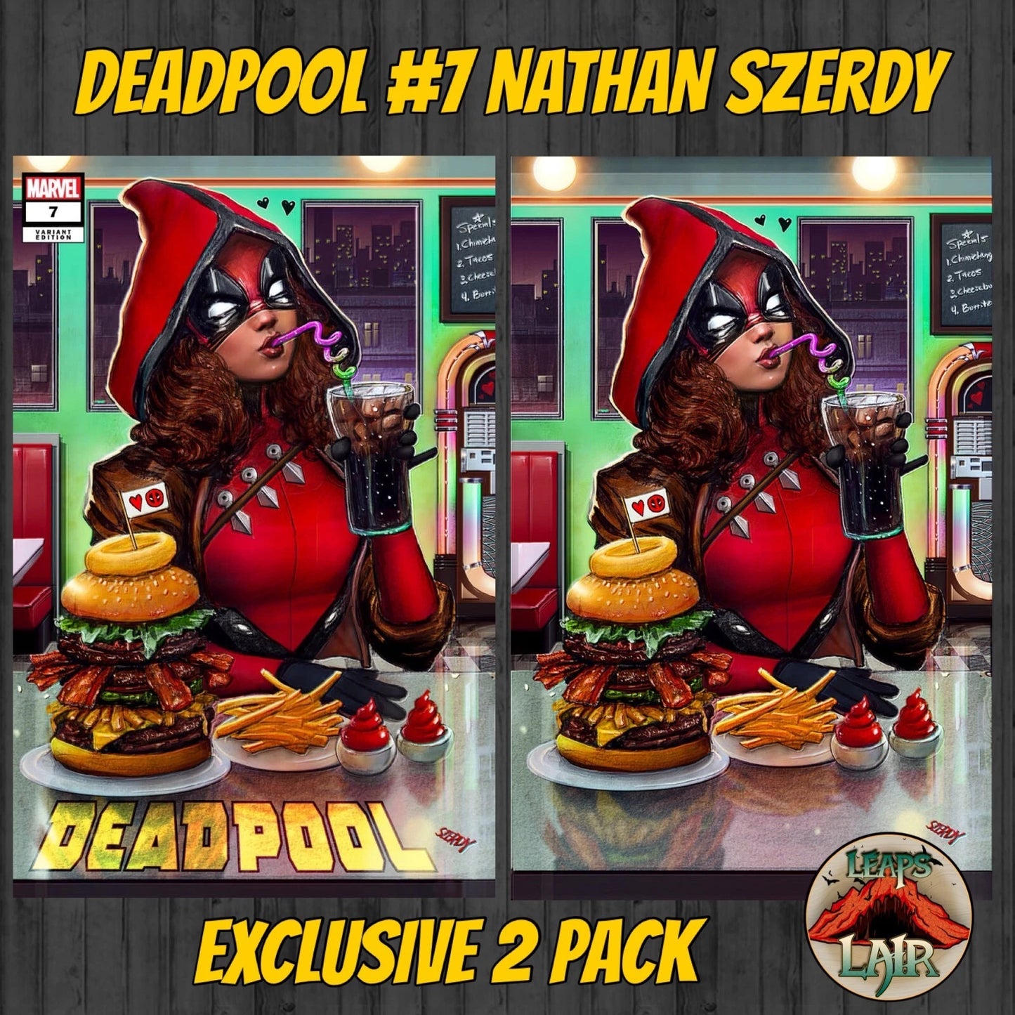 Deadpool #7 Nathan Szerdy Diner Trade & VIRGIN Exclusive 2-Pack