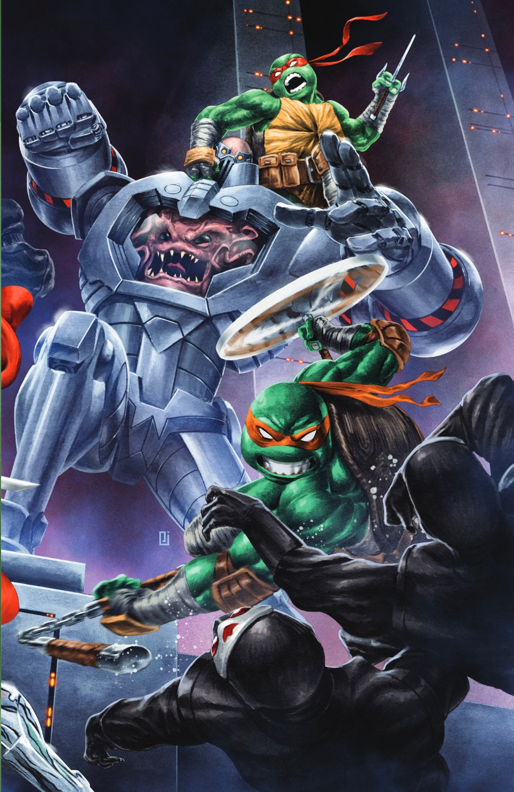 TMNT #6 - Peejay Catacutan Connecting Exclusive Virgin Set (A & B) cover B