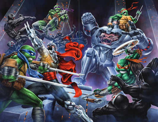 Teenage Mutant Ninja Turtles #6 Peejay Catacutan connecting virgin panorama (covers A and B)