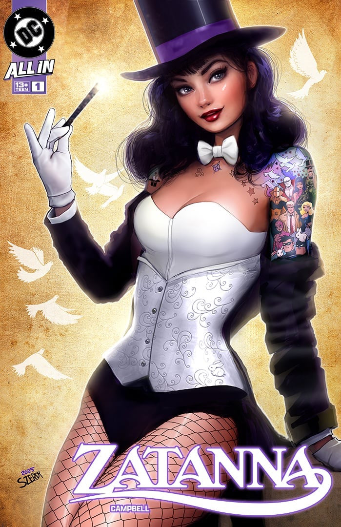 Zatanna #1 Nathan Szerdy tattoo trade dress exclusive variant cover
